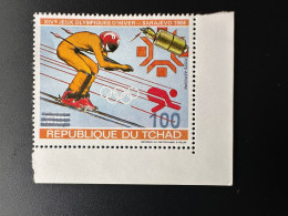 Tchad Chad Tschad 1987 / 1988 Mi. 1145 Surchargé Overprint Ski Sarajevo Winter Olympic Games Jeux Olympiques Hiver - Ciad (1960-...)