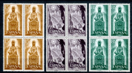 España 1956. Edifil 1192-94 X 4 ** MNH. - Unused Stamps