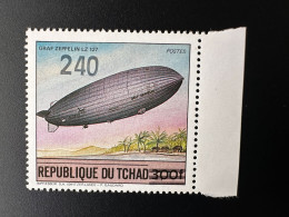 Tchad Chad Tschad 1987 / 1988 Mi. 1152 Surchargé Overprint Graf Zeppelin Ballon LZ 127 - Tsjaad (1960-...)