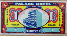 Brazil Paraná Palace Hotel Label Etiquette Valise - Hotelaufkleber