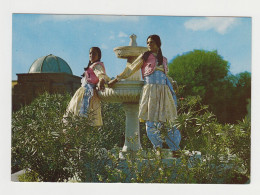 Libya Libia Two Young Women, Girls With Traditional Costumes, Vintage Photo Postcard RPPc AK (28726) - Libia