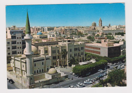 Libya Libia TRIPOLI Big Mosque View, Street With Many Old Cars, Buildings, Vintage Photo Postcard RPPc AK (51992) - Libia