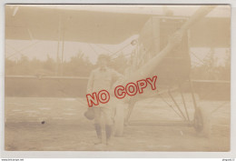 Fixe WW1 Aérodrome La Perthe Aube Carte Photo Avion Bréguet 14 - 1914-1918: 1ra Guerra