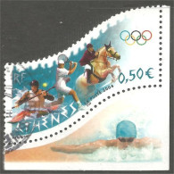 331eu-190 France Olympics Athens 2004 Kayak Tennis Horse Jumping Cheval Pferd - Rowing