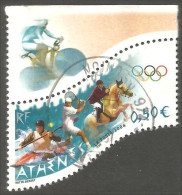 331eu-194 France Olympics Athens 2004 Kayak Tennis Horse Jumping Cheval Ancient Greek Runner Coureurs Grecs - Tenis