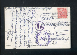 "SCHWEDEN" 1948, AK Mit "ZENSUR" Nach Wien (A1049) - Brieven En Documenten