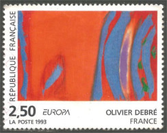 331nf-49 France Tableau Olivier Debré Painting Sans Gomme - Modern