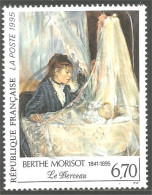331nf-42 France Tableau Berthe Morisot Le Berceau Painting - Usati