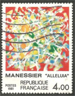 331nf-32 France Tableau Manessier Painting - Usados