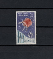 French Polynesia 1965 Space ITU Centenary Stamp MNH -scarce- - Océanie