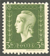 336 France Yv 694 Londres Marianne De Dulac 3 Fr MNH ** Neuf SC (694-1b) - 1944-45 Marianne Of Dulac