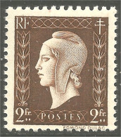 336 France Yv 692 Londres Marianne De Dulac 2 Fr MNH ** Neuf SC (692-1b) - 1944-45 Marianne (Dulac)