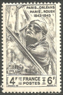 336 France Yv 618 Railway Locomotive Train Charbon Coal Kohl Carbone MNH ** Neuf SC (618-1) - Minéraux