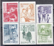 Schweden 1977 - Christmas, Mi-Nr. 1004D/09C, MNH** - Unused Stamps