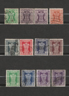 Inde - Lot De 12 Timbres Lion Emblème National Mi IN D 166 D169 D170 D 131 D121 D132 D133 D 134 D 139 D 137 - Otros & Sin Clasificación