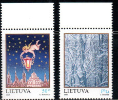 LITHUANIA LITUANIA LIETUVA 1997 CHRISTMAS NATALE NOEL WEIHNACHTEN NAVIDAD COMPLETE SET SERIE COMPLETA MNH - Lituania