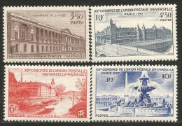 337 France Yv 780-783 Congrès UPU MNH ** Neuf SC (780-783-1c) - Sonstige & Ohne Zuordnung