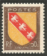 337 France Yv 757 Armoiries Lorraine Coat Of Arms Aigle Eagle Adler Aquila MNH ** Neuf SC (757-1c) - Aigles & Rapaces Diurnes