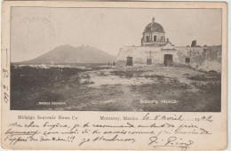 Mexique ,  :  Recuerdos  : Vues  ( Arrivées  Mortain )  MONTEREY  , Hidalgo  Souvenir  News Co - Mexique