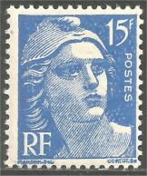 338 France Yv 886 Marianne De Gandon 15f Bleu MNH ** Neuf SC (886-2c) - Femmes Célèbres