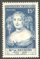 338 France Yv 874 Madame Sévigné Écrivain Writer MNH ** Neuf SC (874-1c) - Schrijvers