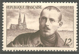 338 France Yv 865 Charles Péguy Écrivain Writer Poète MNH ** Neuf SC (865-1d) - Schrijvers