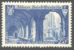 338 France Yv 842 Abbaye Saint Wandrille Abbey MNH ** Neuf SC (842-1b) - Abbeys & Monasteries