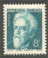 338 France Yv 821 Jean Perrin Physicien Physicist Prix Nobel Prize MNH ** Neuf SC (821-1d) - Autres & Non Classés
