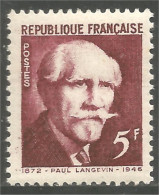 338 France Yv 820 Paul Langevin Physicien Physicist MNH ** Neuf SC (820-1c) - Physique