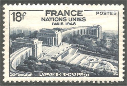 338 France Yv 819 United Nations Unies Palais Chaillot 18f MNH ** Neuf SC (819-1d) - Monumenti