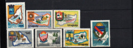 1979 Uruguay Map And Arms Of Uruguay Provinces And States  #1023 - 1029  ** MNH - Uruguay