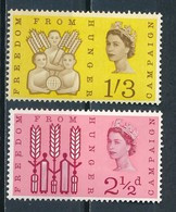°°° UK ENGLAND - Y&T N°370/71 - 1963 MNH °°° - Unused Stamps
