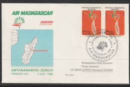 1986, Air Madagascar, Erstflug, Antananarivo - Zürich - Madagascar (1960-...)