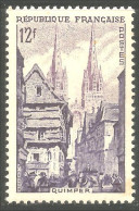 339 France Yv 979 Cathédrale Quimper Cathedral MNH ** Neuf SC (979-1c) - Iglesias Y Catedrales