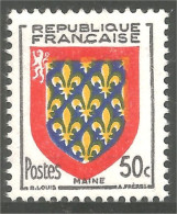 339 France Yv 999 Armoiries Maine Coat Of Arms MNH ** Neuf SC (999-1b) - Francobolli