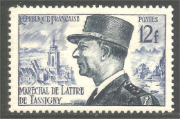 339 France Yv 982 Maréchal De Lattre De Tassigny MNH ** Neuf SC (982-1) - Militaria