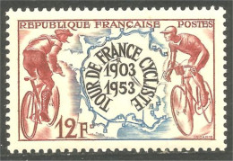 339 France Yv 955 Cyclisme Bicyclette Bicycle Radfahr Ciclismo MNH ** Neuf SC (955-1b) - Ciclismo