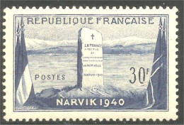 339 France Yv 922 Bataille Narvik Marin Soldats MNH ** Neuf SC (922-1c) - Militaria