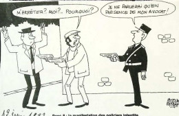 ► Coupure De Presse  Quotidien Le Figaro Jacques Faisant 1983 Police Avocat Pistolet Haut Les Mains - Desde 1950