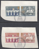 GROSSBRITANNIEN  988-991, Gestempelt,auf Briefstück, Europa. 25 Jahre CEPT, 1984 - Usados