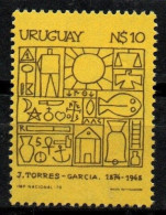 1979 Uruguay Symbols By Joaquin Torres Garcia Painting Artist Culture #1049  ** MNH - Uruguay