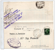 1944  LETTERA CON ANNULLO CHUPPANO  VICENZA - Storia Postale