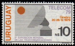 1979 Uruguay Dish Antenna And Sun Telecommunications Exhibition #1052  ** MNH - Uruguay