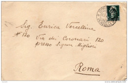 1945 LETTERA CON ANNULLO BORGO VERCELLI - Marcofilie