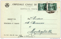 1945 CARTOLINA CON ANNULLO PADOVA - Marcofilía