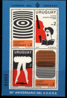 1980 Uruguay Sheet Of 4 Bass And Singer Performing Arts Society #1060  ** MNH - Uruguay