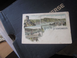 GRUSS AUS SAINT GOARSHAUSEN Litho Old Postcards - St. Goar