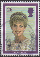 GREAT BRITAIN 1998 Princess Of Wales Commemoration. 26p Wearing A Tiara, 1991 - Oblitérés