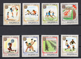 1974. ALBANIA,NATIONAL SPORTS,SET OF 8 STAMPS,MNH - Albania