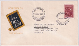 MiNr. 420 Dänemark  FDC 1964, 19. Juni. 150. Jahrestag Der Königlichen Verordnung Zur Einführung Der Volksschulen - FDC